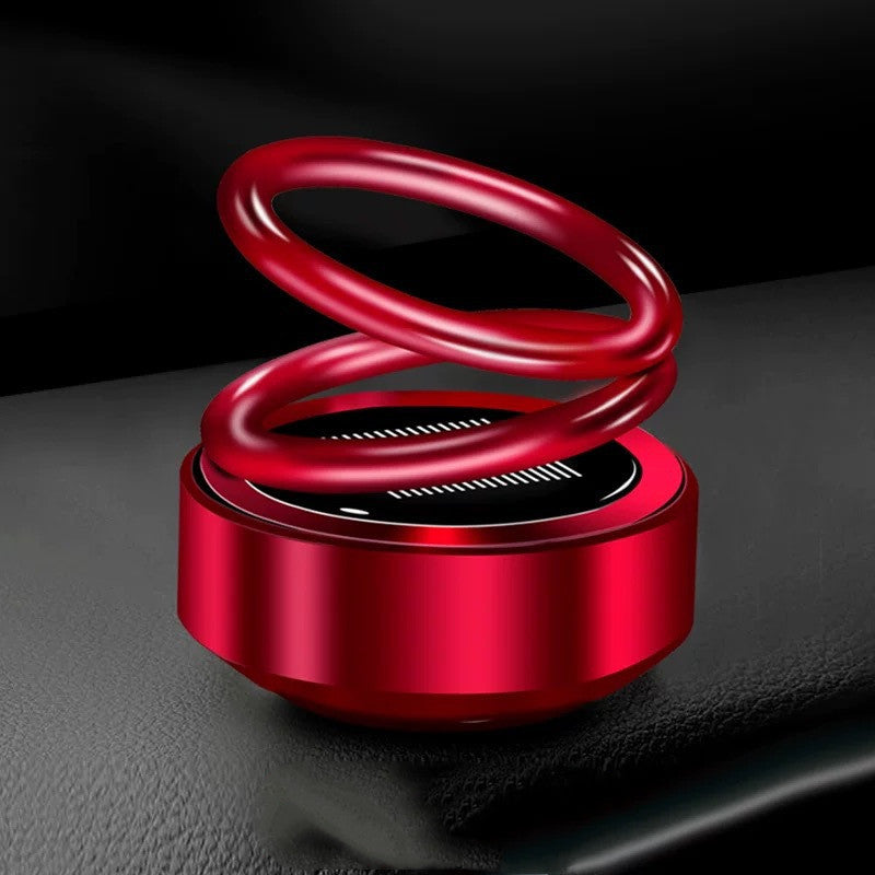 SunSpin Auto Aroma: Solar-Powered Car Air Freshener with Rotating Fragrance Seat