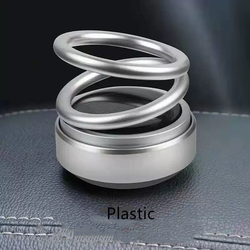 SunSpin Auto Aroma: Solar-Powered Car Air Freshener with Rotating Fragrance Seat