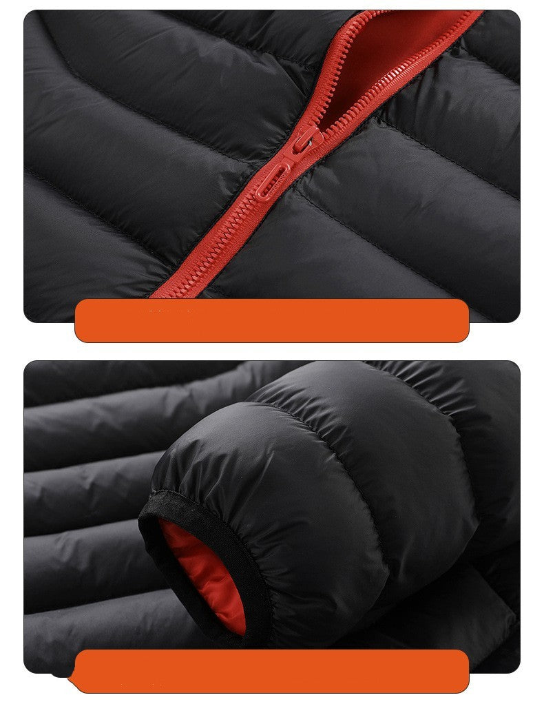 Men's 9-Zone Heated Jacket | Electric Heating, Insulated Hood, Windproof Coat.