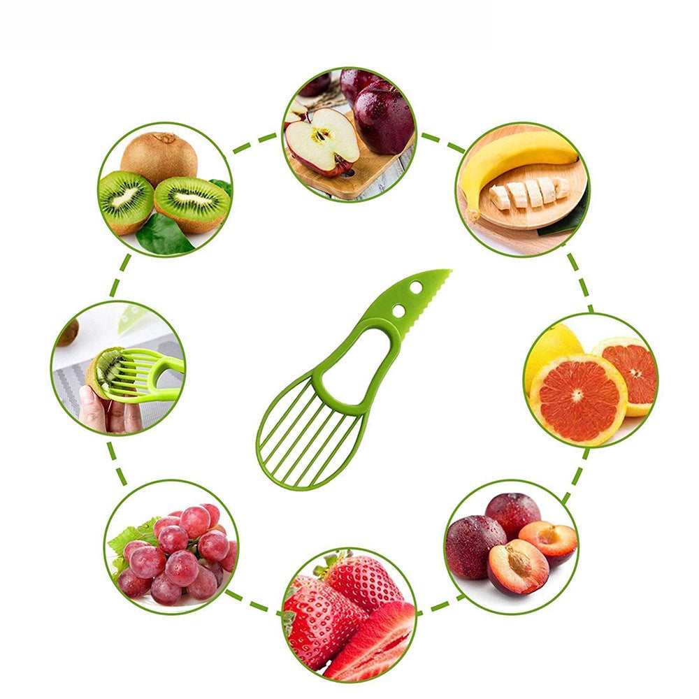 3-in-1 Multifunctional Avocado Slicer & Peeler Tool - Perfect for Easy Avocado Prep