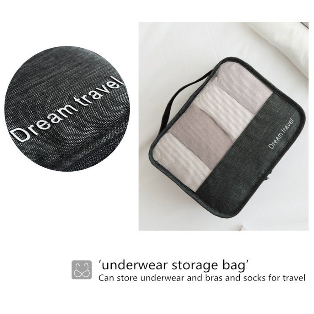 TravelMate: 7-Piece Packing Cube Set for Organized Adventures
