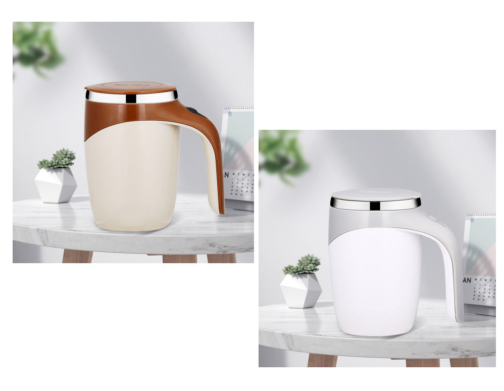 Self-Stirring Mug: Rechargeable Automatic Coffee & Milkshake Cup – Magnetic Rotating Magic!