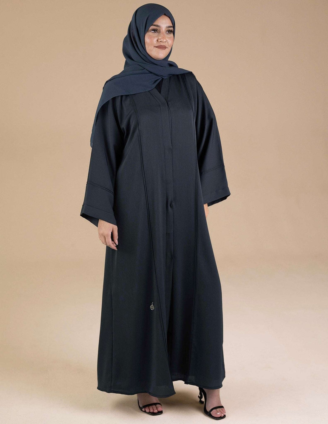 Essential Open Abaya - Imaan Grey