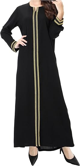 WSPLYSPJY Embroidered Abaya for Women