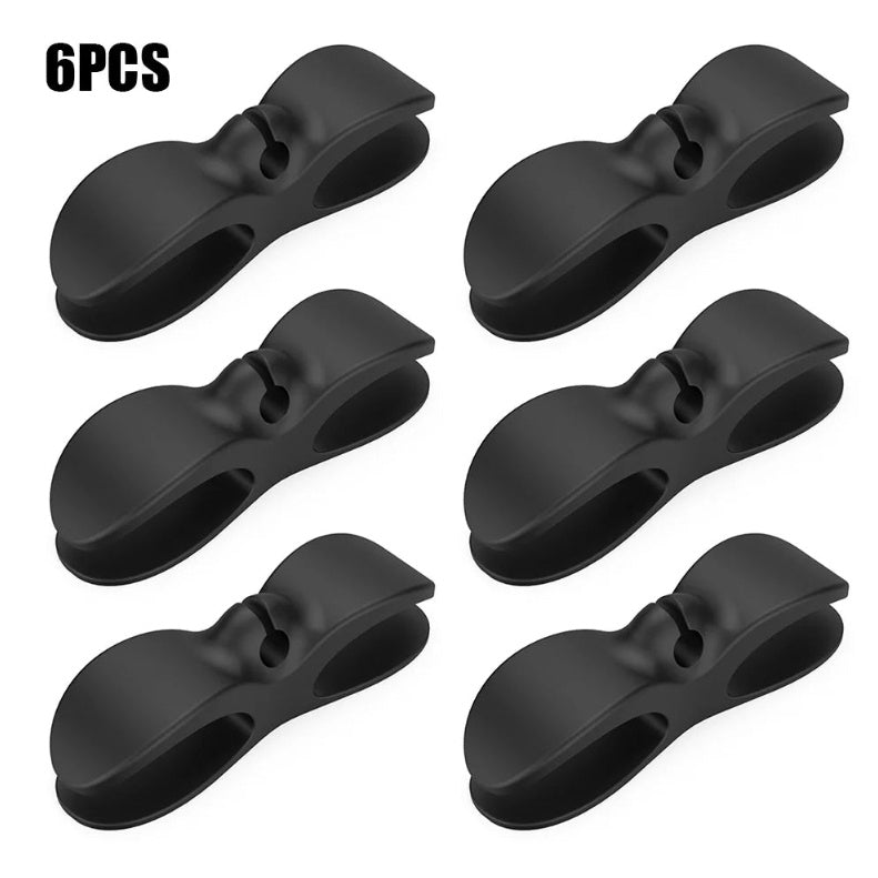 10PCS Adhesive Wire Cable Organizer Clips – Durable Power Cord Winder for Home & Kitchen Appliances