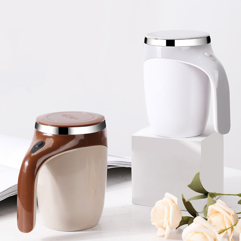 Self-Stirring Mug: Rechargeable Automatic Coffee & Milkshake Cup – Magnetic Rotating Magic!