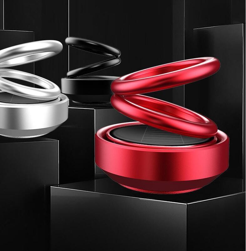 SunSpin Auto Aroma: Solar-Powered Car Air Freshener with Rotating Fragrance Seat