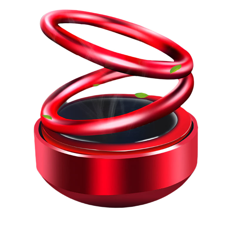 SunSpin Auto Aroma: Solar-Powered Car Air Freshener with Rotating Fragrance Seat