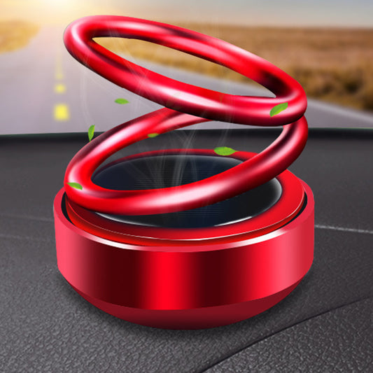 SunSpin Auto Aroma: Solar-Powered Car Air Freshener with Rotating Fragrance Seat