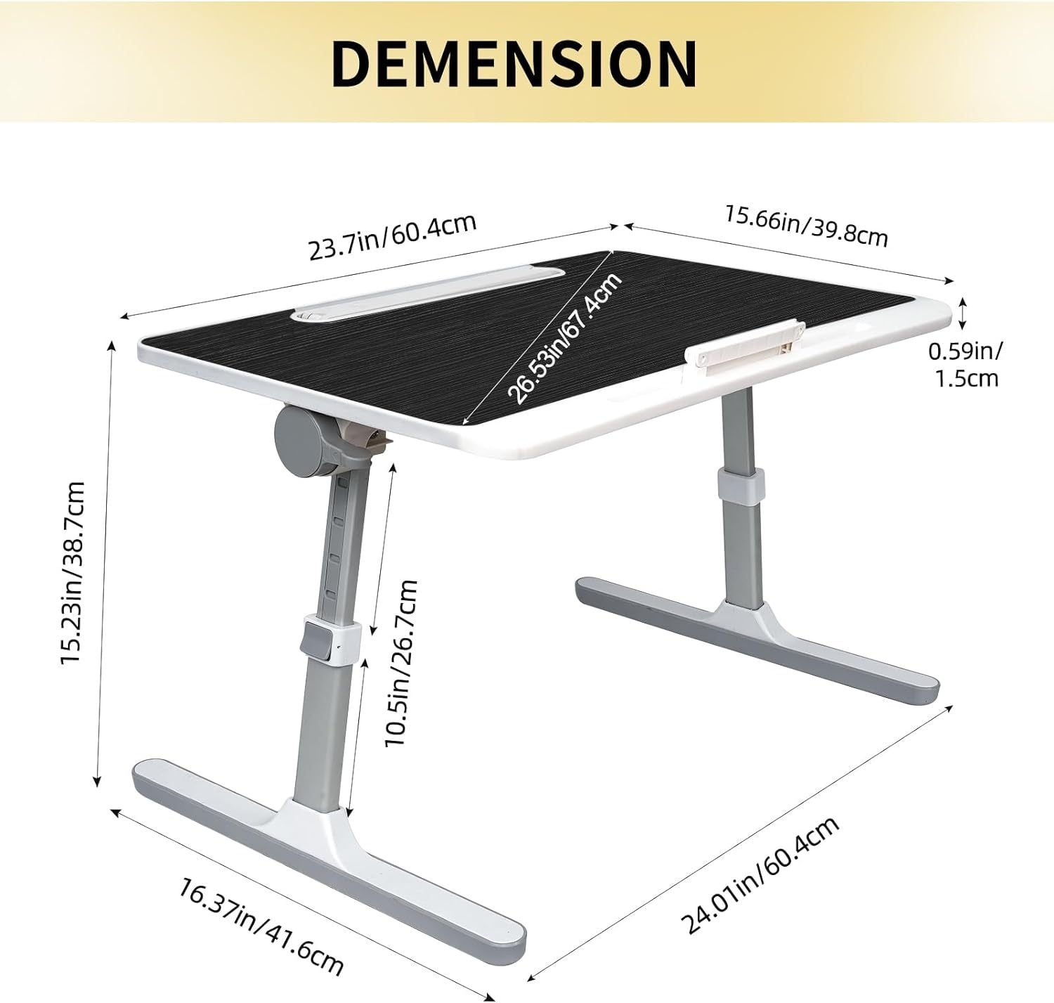 ComfyDesk Pro: Lap Desk with LED Light & Drawer - Your Portable Workstation Anywhere