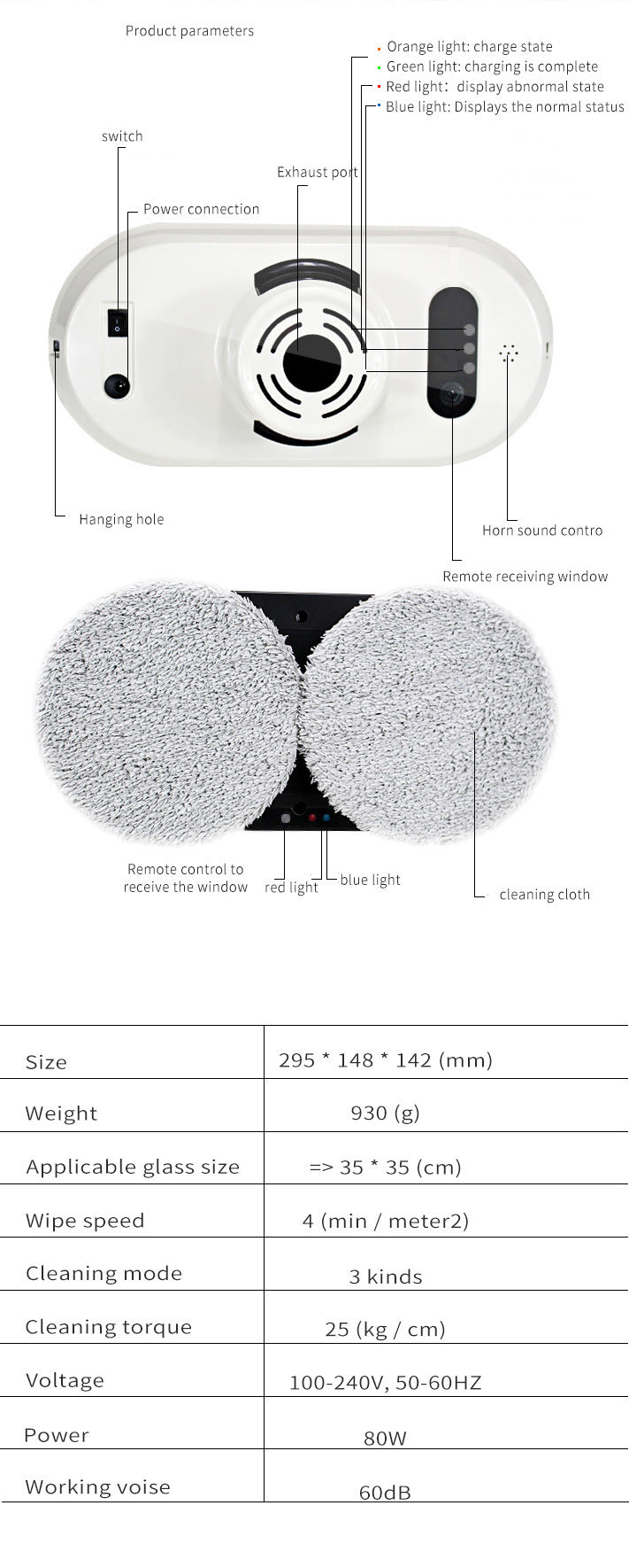 SmartClean Remote Control Electric Window Cleaner