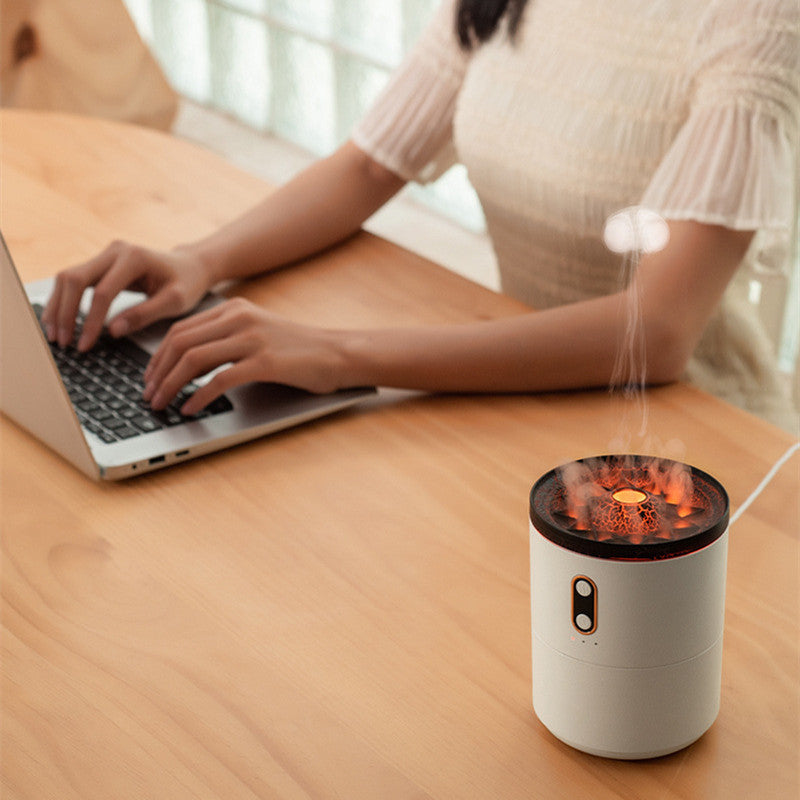 Volcanic Glow: USB Jellyfish Aroma Diffuser & Night Light