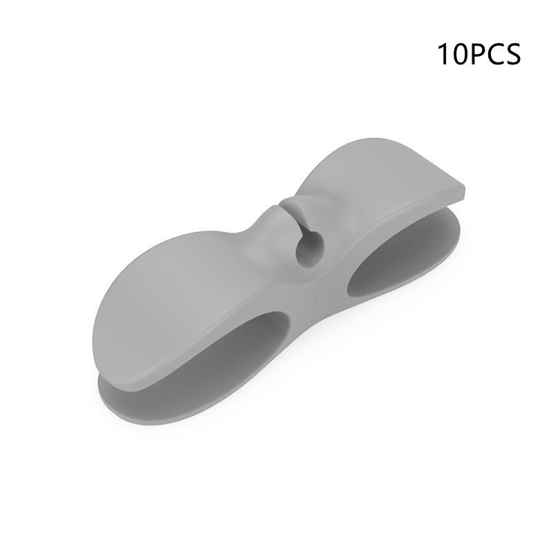 10PCS Adhesive Wire Cable Organizer Clips – Durable Power Cord Winder for Home & Kitchen Appliances