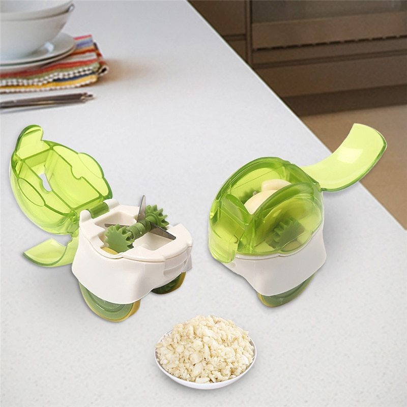 Mini Rolling Garlic Grinder - Plastic Garlic Chopper & Ginger Crusher | Novelty Kitchen Gadget"