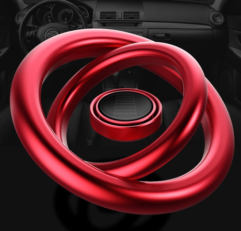 SunSpin Auto Aroma: Solar-Powered Car Air Freshener with Rotating Fragrance Seat