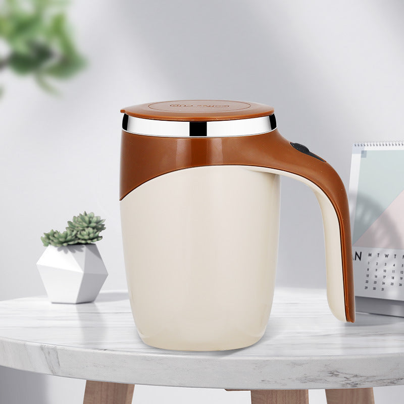 Self-Stirring Mug: Rechargeable Automatic Coffee & Milkshake Cup – Magnetic Rotating Magic!