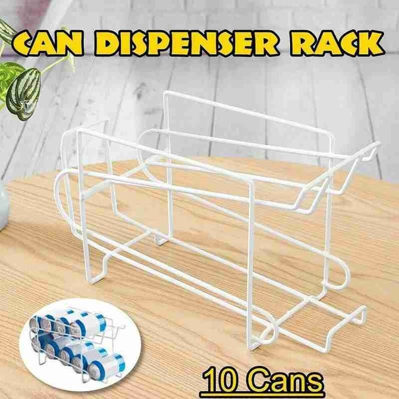 Premium Soda Can Dispenser Rack for Fridge – Space-Saving Beverage Storage Organizer for Beer, Cola, and More