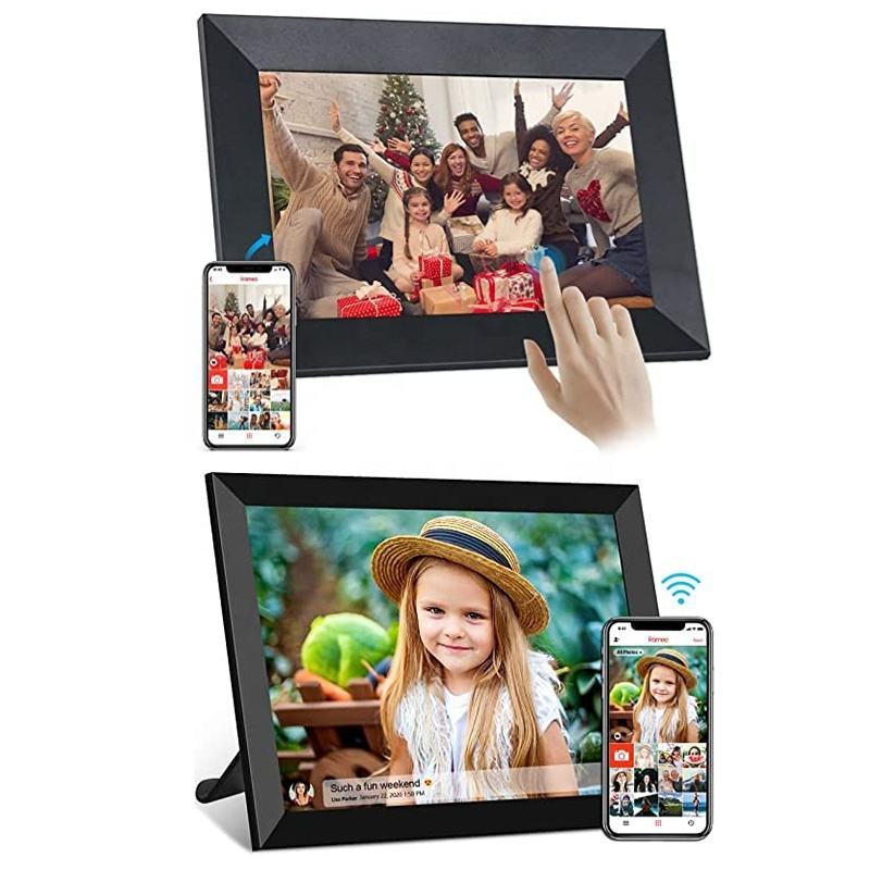 Smart WiFi Digital Photo Frame | Touchscreen & 360° Rotatable Display