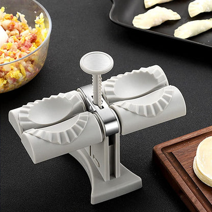 Double Head Dumpling Maker – Easy Manual Press for Perfect Dumplings & Noodles