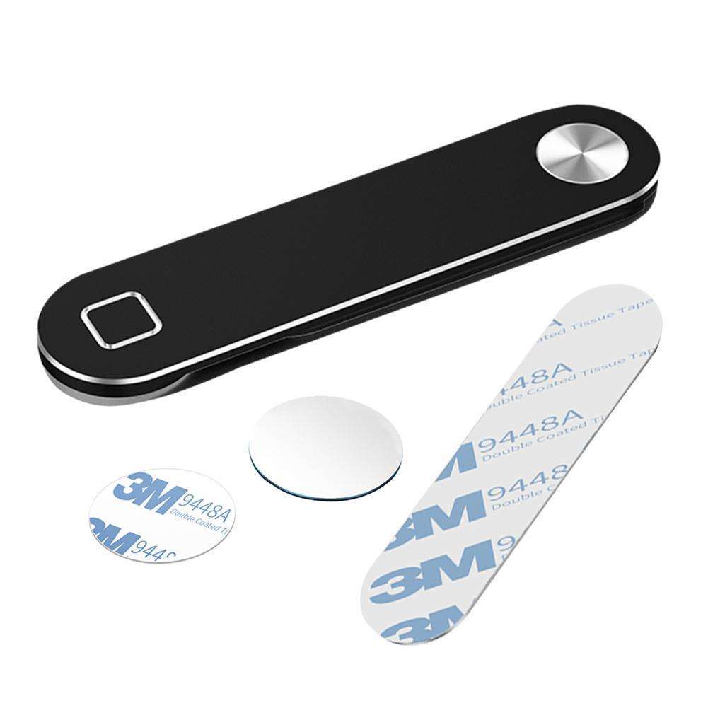 Adjustable Magnetic Laptop Side Mount Clip - Foldable Aluminium Dual Screen Holder for Phones and Tablets