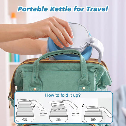 AdventureBrew Foldable Electric Kettle: Compact & Portable for Your Travels