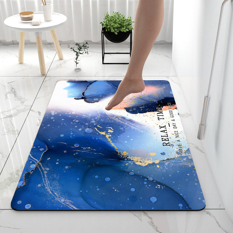 Home Gadget Anti-Slip Mat - Super Absorbent Non-Slip Bath Mat with Diatom Mud for Kitchen & Bathroom Floors