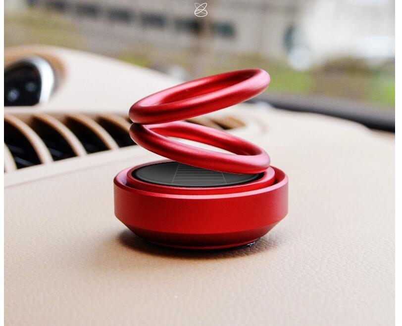SunSpin Auto Aroma: Solar-Powered Car Air Freshener with Rotating Fragrance Seat