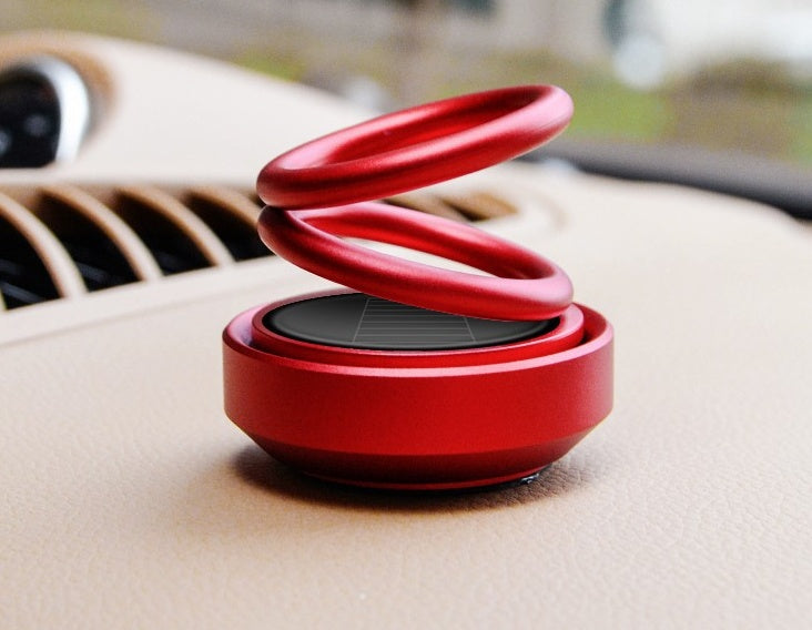 SunSpin Auto Aroma: Solar-Powered Car Air Freshener with Rotating Fragrance Seat