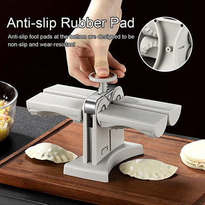 Double Head Dumpling Maker – Easy Manual Press for Perfect Dumplings & Noodles