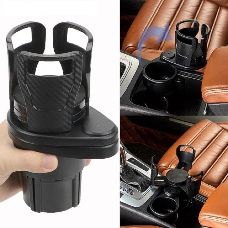AutoFold Organizer: Foldable Car Cup Holder & Accessories Caddy