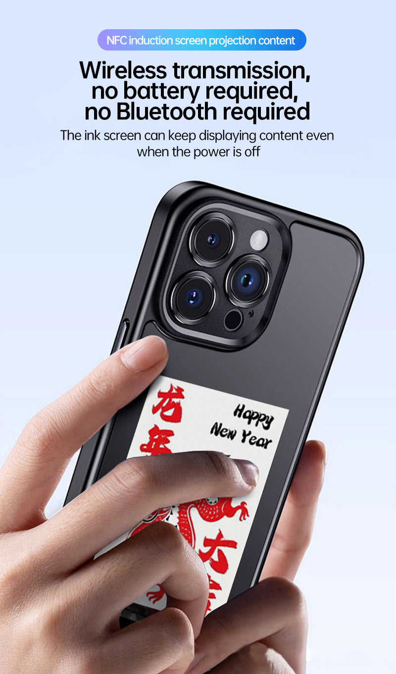 Smart E-Ink Display Case – Transform Your Phone with a Second Screen