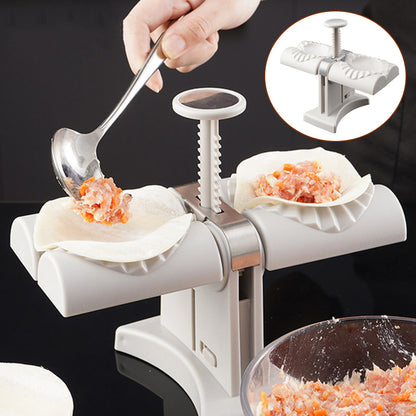 Double Head Dumpling Maker – Easy Manual Press for Perfect Dumplings & Noodles