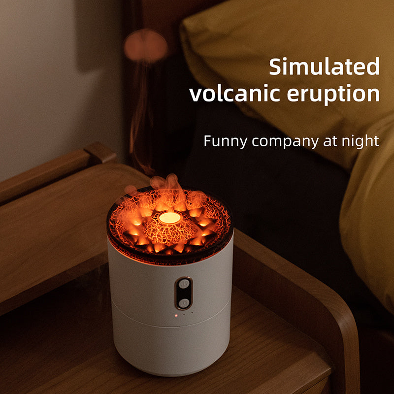 Volcanic Glow: USB Jellyfish Aroma Diffuser & Night Light