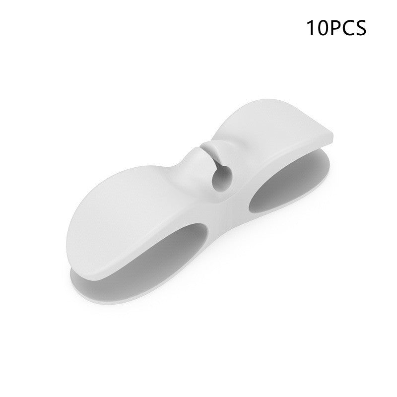 10PCS Adhesive Wire Cable Organizer Clips – Durable Power Cord Winder for Home & Kitchen Appliances