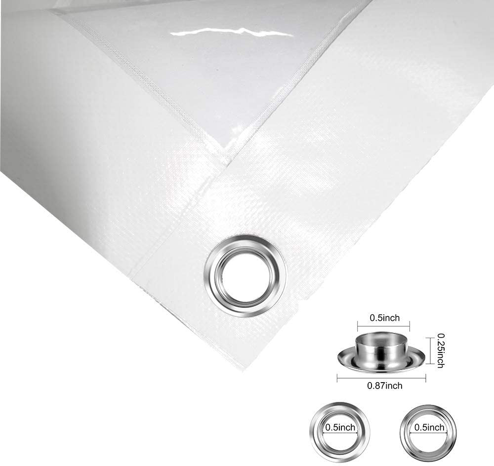 ClearGuard: Heavy Duty Waterproof PVC Transparent Tarpaulin - Protect Your Space with Clarity
