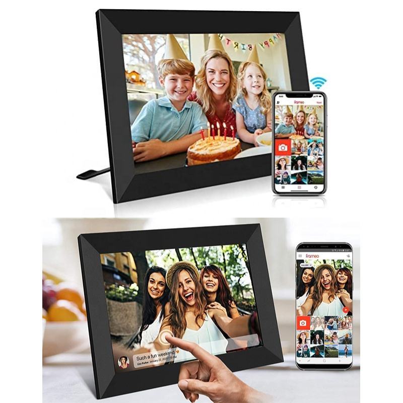 Smart WiFi Digital Photo Frame | Touchscreen & 360° Rotatable Display