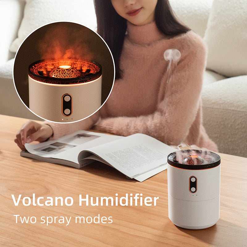 Volcanic Glow: USB Jellyfish Aroma Diffuser & Night Light