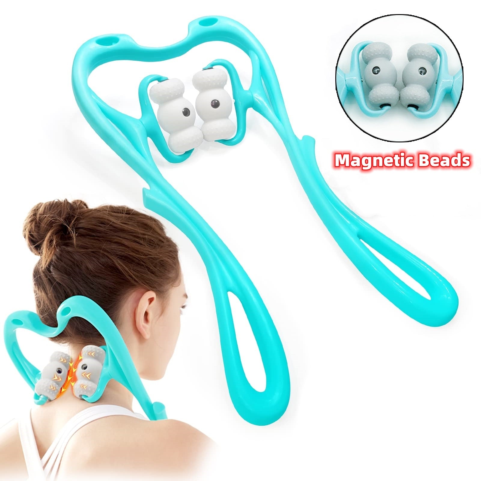 360° Relief: Deep Tissue Neck Massager & Pressure Point Roller