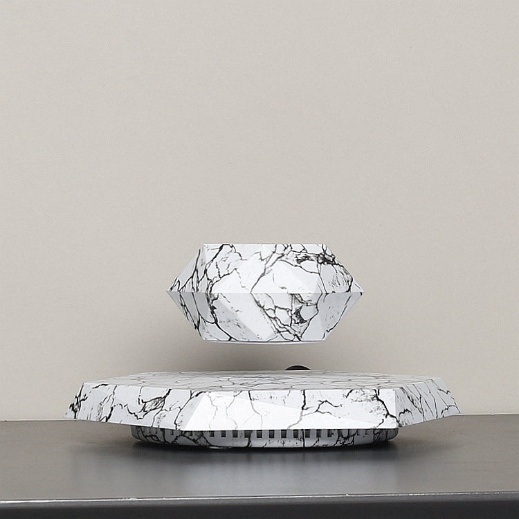 Marble Levitating Plant Pot - Magnetic Floating Planter for Home & Office Decor | Unique Bonsai Display & Kids Birthday Gift