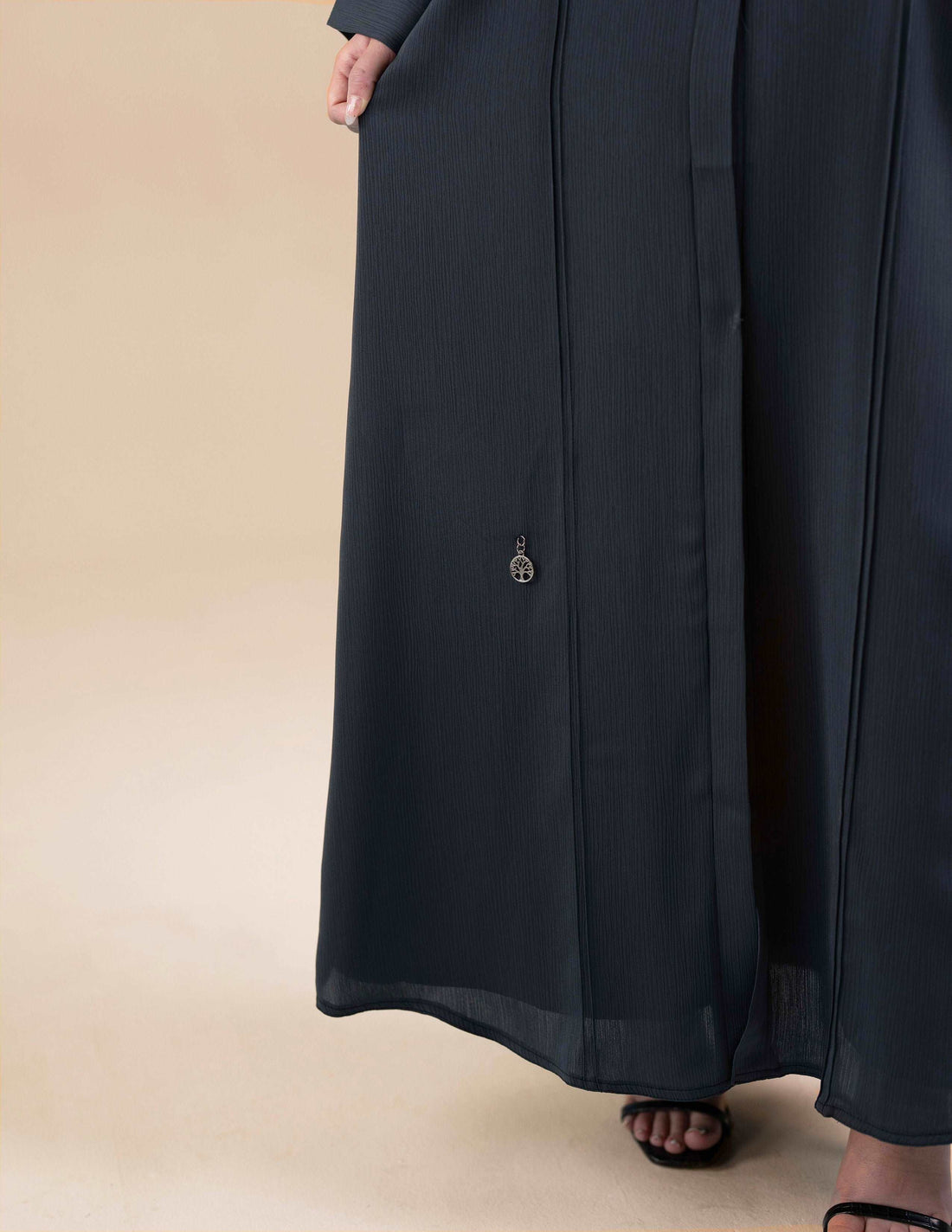 Essential Open Abaya - Imaan Grey