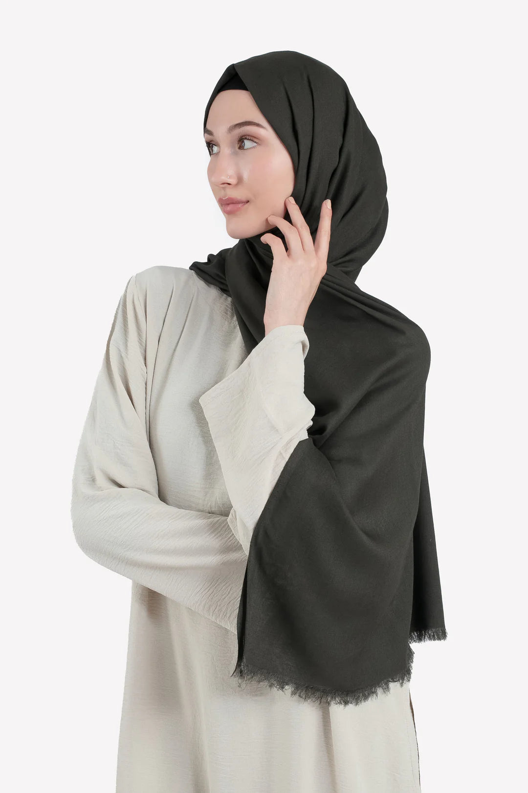 Premium Modal Hijab - Olive