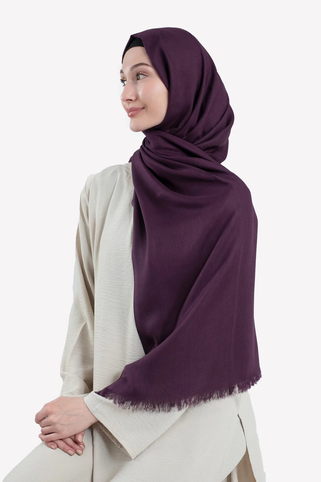 Premium Modal Hijab - Purple