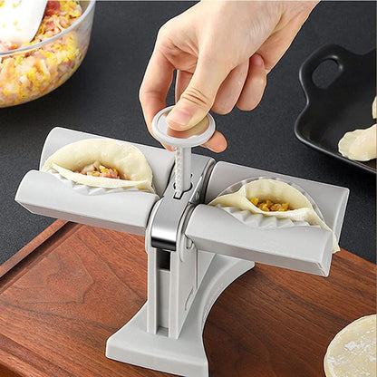 Double Head Dumpling Maker – Easy Manual Press for Perfect Dumplings & Noodles