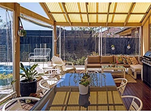 ClearGuard: Heavy Duty Waterproof PVC Transparent Tarpaulin - Protect Your Space with Clarity