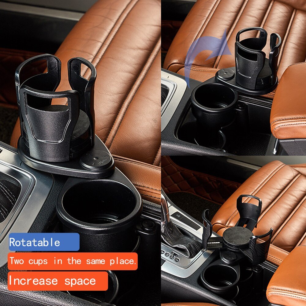 AutoFold Organizer: Foldable Car Cup Holder & Accessories Caddy