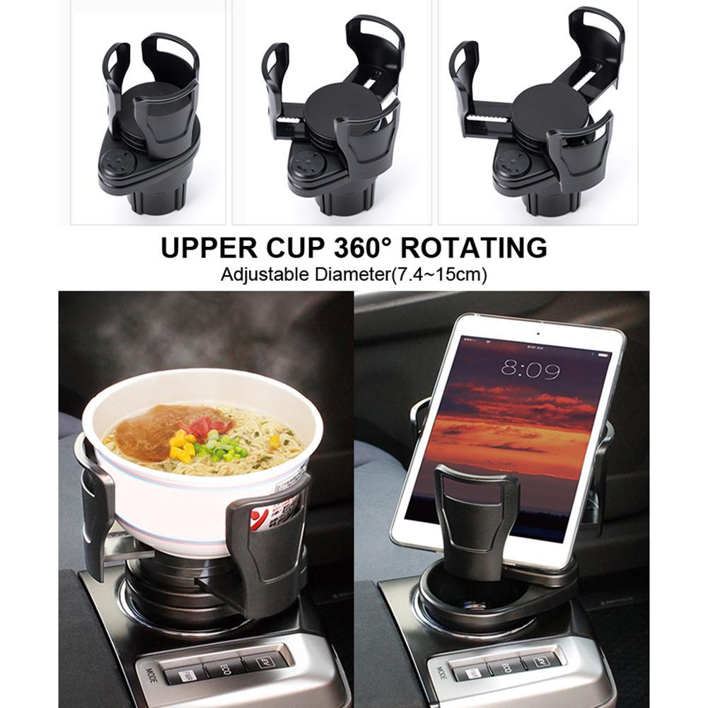 AutoFold Organizer: Foldable Car Cup Holder & Accessories Caddy