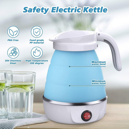 AdventureBrew Foldable Electric Kettle: Compact & Portable for Your Travels