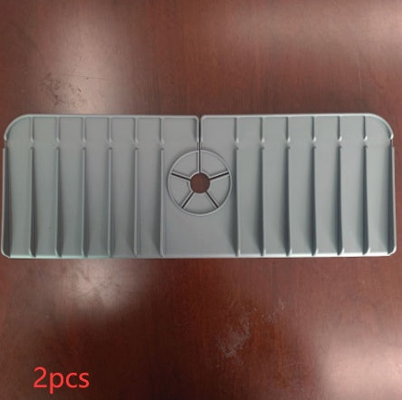 Silicone Faucet Splash Guard & Absorbent Mat - Ultimate Sink Protector for Kitchen & Bathroom