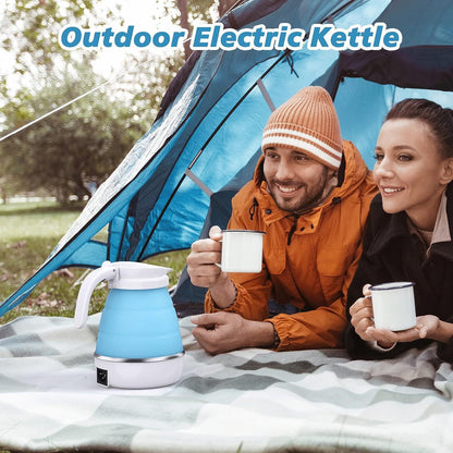 AdventureBrew Foldable Electric Kettle: Compact & Portable for Your Travels