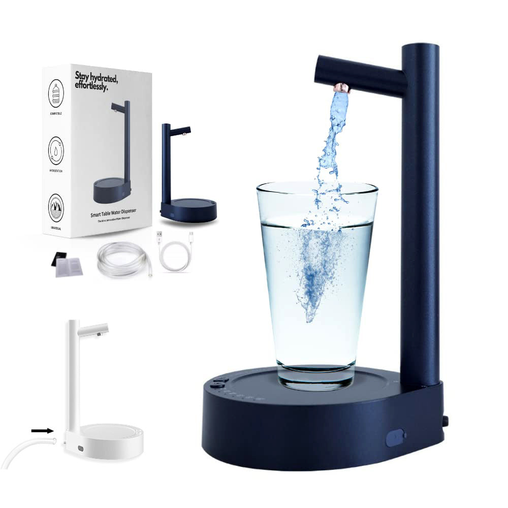 AquaFlow Electric Water Dispenser - Rechargeable Desk Bottle Pump